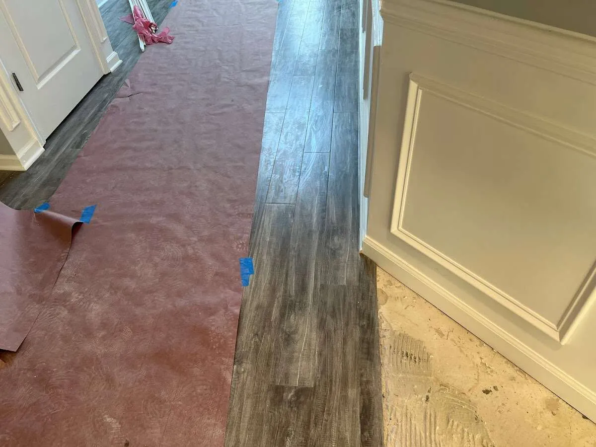 Completed marble shower restoration in Apex